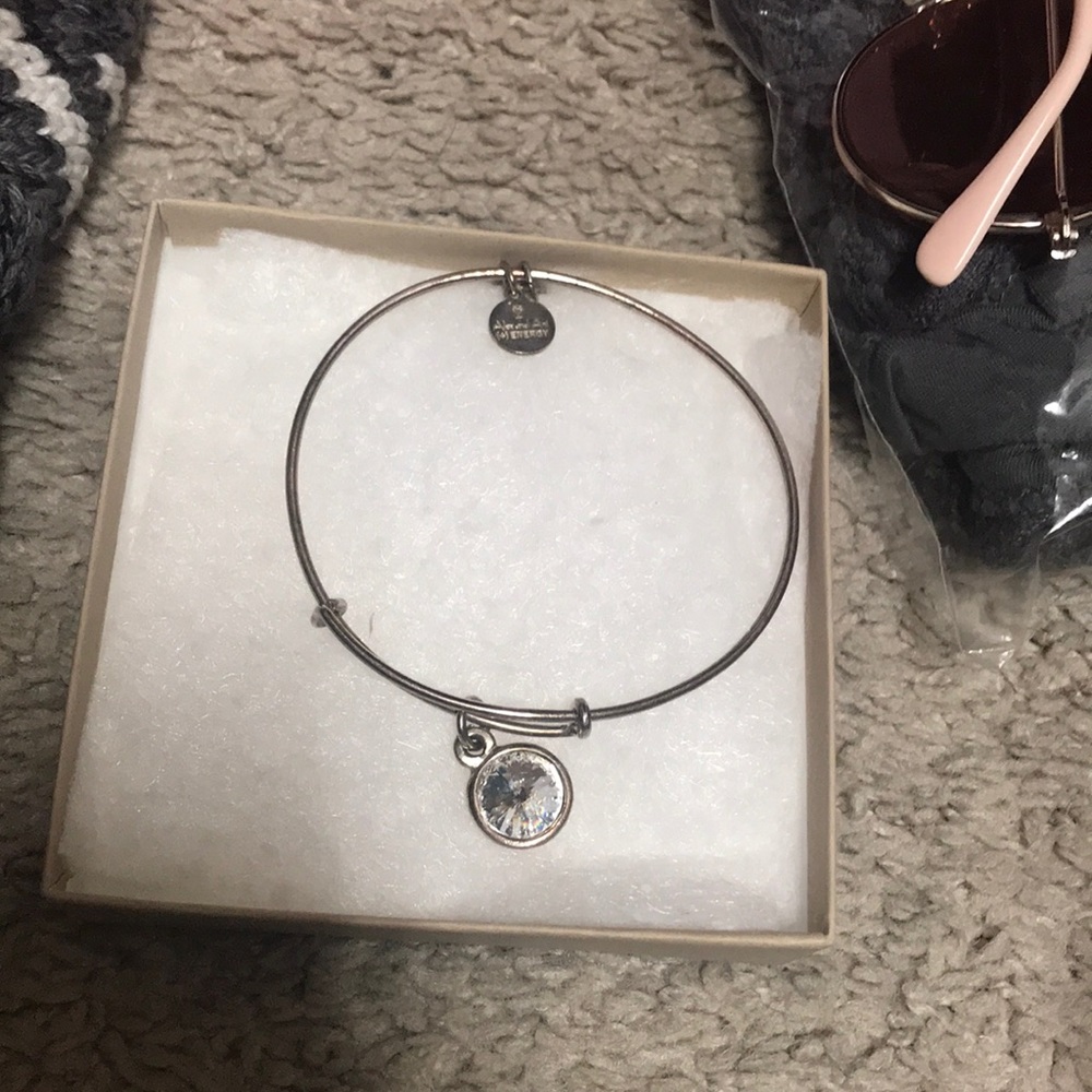 Alex and ani diamond silver